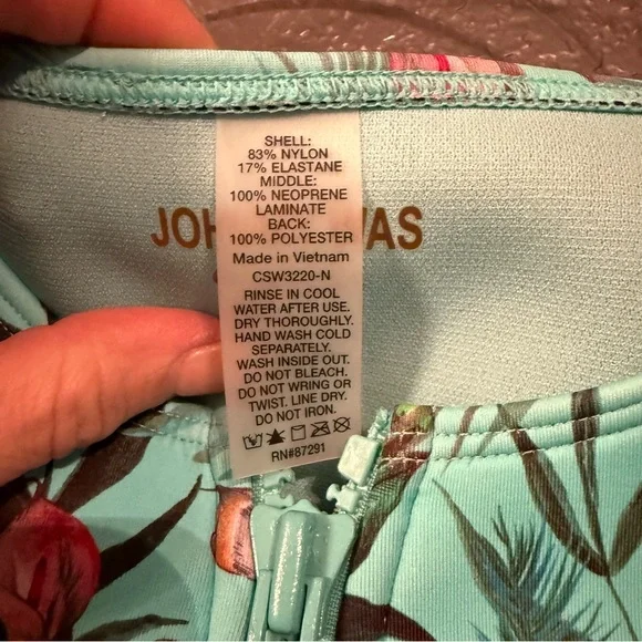 JOHNNY WAS • Tania neoprene jungle print one piece swimsuit - Large - Picture 8 of 14